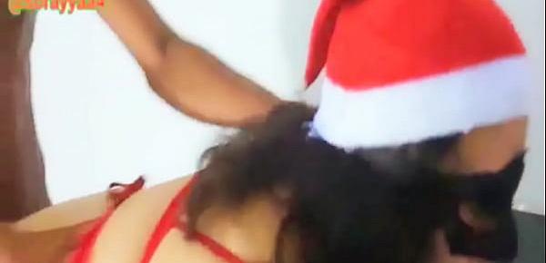  2  Merry  Christmas  !  Titjob, fucking and blowjob at Christmas .  Recorded by  Doce Lola